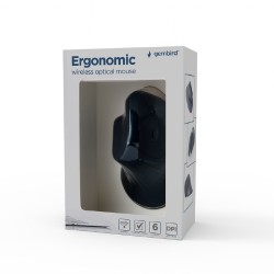 Ergonomic 6-button wireless optical mouse, space grey