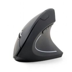 Souris optique sans fil ergonomique à 6 boutons, noire