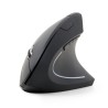 Ergonomic 6-button wireless optical mouse, black