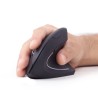 Ergonomic 6-button wireless optical mouse, black